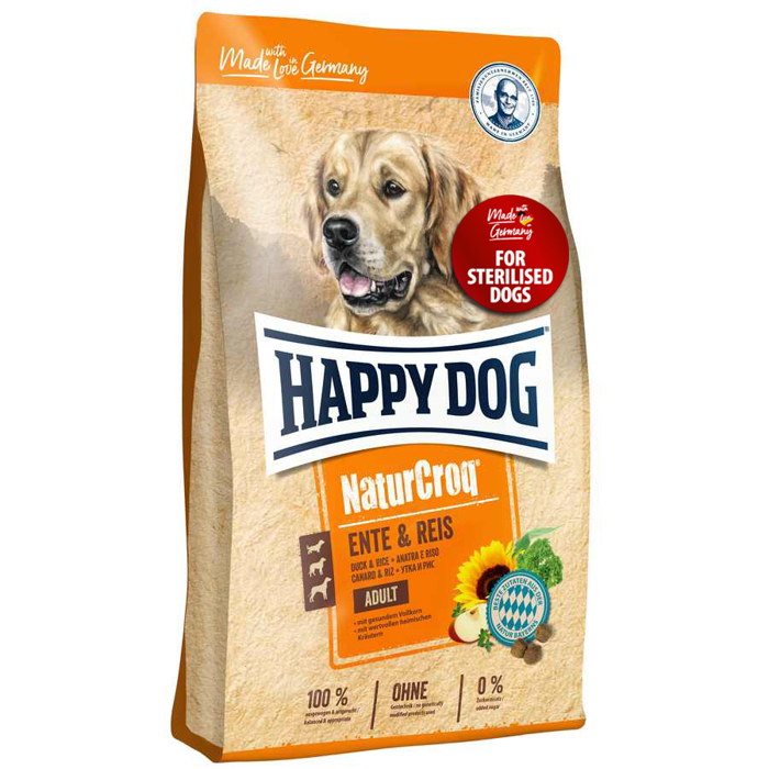 Happy Dog Xira Trofi Skulou NaturCroq Duck & Rice - STERILISED 11kg